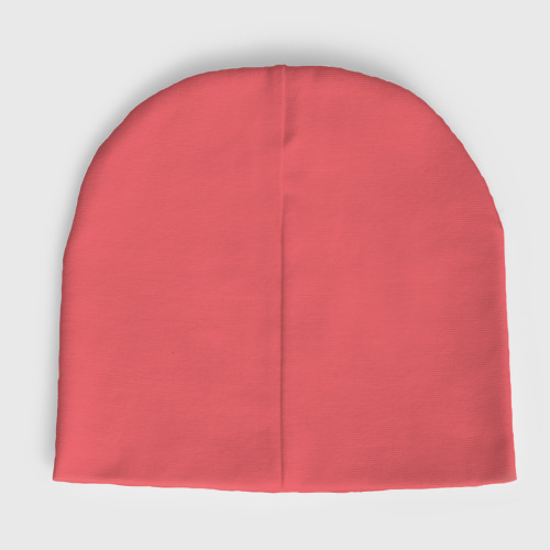 Женская шапка демисезонная Infiniti logo, цвет коралловый - фото 2