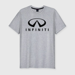 Мужская футболка хлопок Slim Infiniti logo