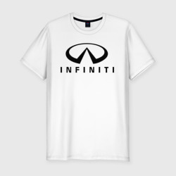 Мужская футболка хлопок Slim Infiniti logo
