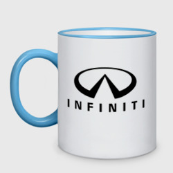 Кружка двухцветная Infiniti logo