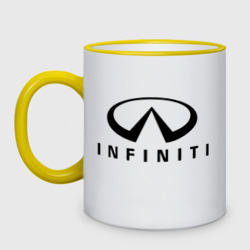 Кружка двухцветная Infiniti logo