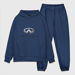 Мужской костюм oversize хлопок Logo Infiniti