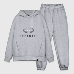 Мужской костюм oversize хлопок Logo Infiniti