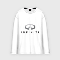 Мужской лонгслив oversize хлопок Logo Infiniti