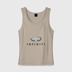 Женская майка хлопок Logo Infiniti