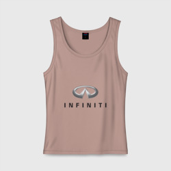 Женская майка хлопок Logo Infiniti
