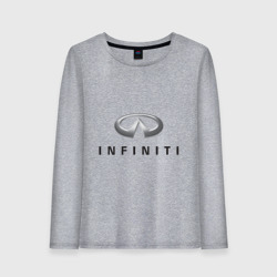 Женский лонгслив хлопок Logo Infiniti