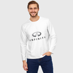 Мужской лонгслив oversize хлопок Logo Infiniti - фото 2