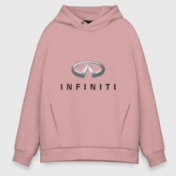 Мужское худи Oversize хлопок Logo Infiniti