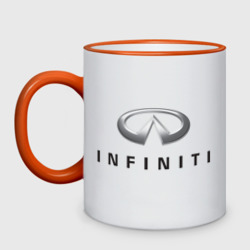 Кружка двухцветная Logo Infiniti