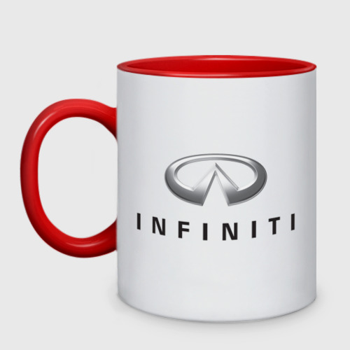 Кружка двухцветная Logo Infiniti