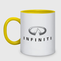 Кружка двухцветная Logo Infiniti