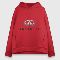 Женское худи Oversize хлопок Logo Infiniti