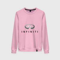 Женский свитшот хлопок Logo Infiniti