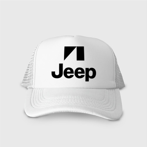 Кепка тракер с сеткой Jeep logo, цвет белый