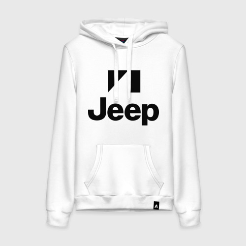 Женская толстовка хлопок Jeep logo, цвет белый