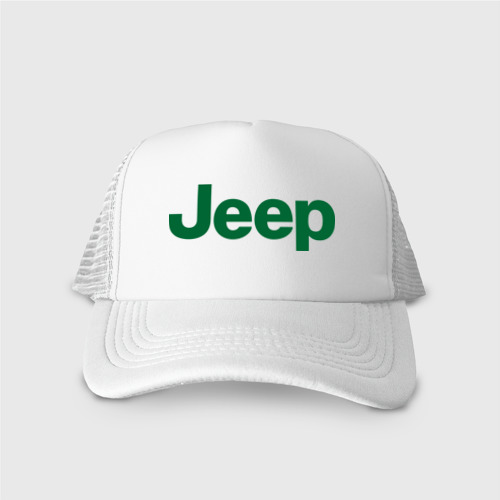 Кепка тракер с сеткой Logo Jeep, цвет белый