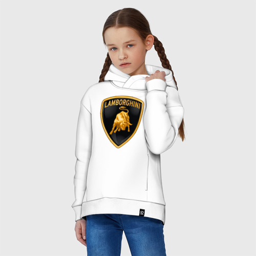 Детское худи Oversize хлопок Lamborghini logo - фото 3