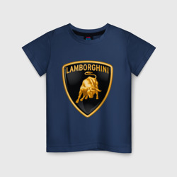 Детская футболка хлопок Lamborghini logo