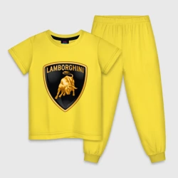 Детская пижама хлопок Lamborghini logo