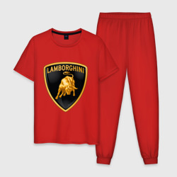 Мужская пижама хлопок Lamborghini logo