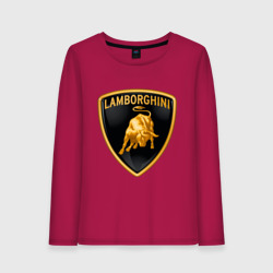 Женский лонгслив хлопок Lamborghini logo