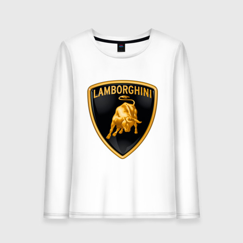 Женский лонгслив хлопок Lamborghini logo