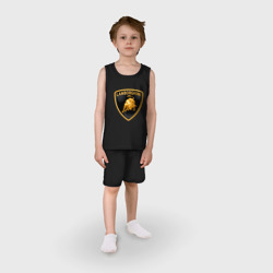 Детская пижама с шортами хлопок Lamborghini logo - фото 2