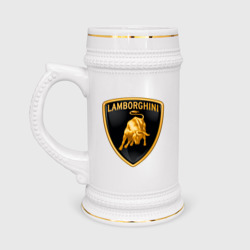 Кружка пивная Lamborghini logo