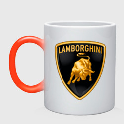 Кружка хамелеон Lamborghini logo