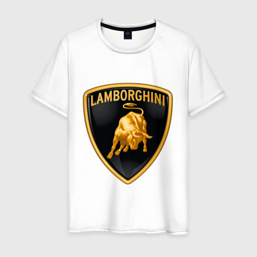 Мужская футболка хлопок Lamborghini logo