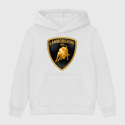 Мужская толстовка без начеса хлопок Lamborghini logo