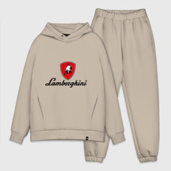 Мужской костюм oversize хлопок Logo Lamborghini