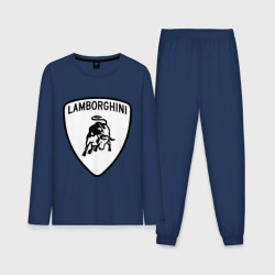 Мужская пижама с лонгсливом хлопок Lamborghini лого