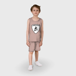 Детская пижама с шортами хлопок Lamborghini лого - фото 2