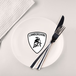 Тарелка Lamborghini лого