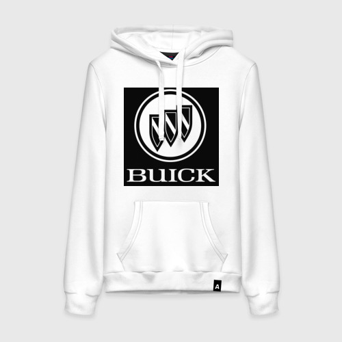 Женская толстовка хлопок Buick лого, цвет белый