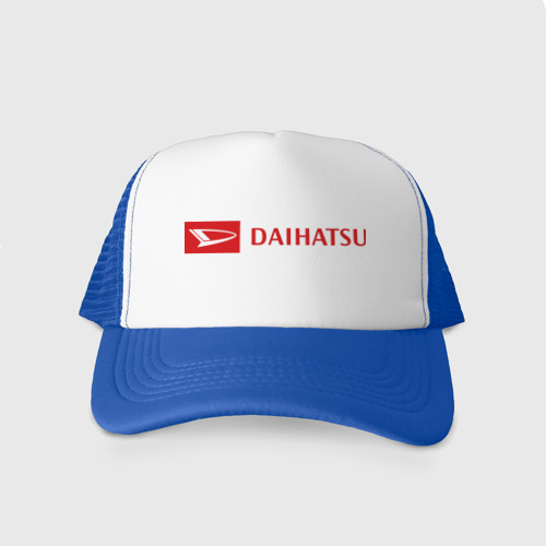 Кепка тракер с сеткой Daihatsu logo, цвет синий