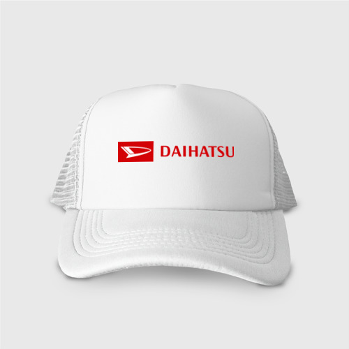 Кепка тракер с сеткой Daihatsu logo, цвет белый