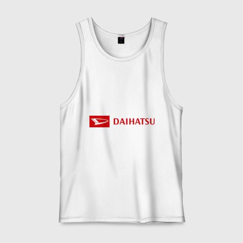 Мужская майка хлопок Daihatsu logo, цвет белый