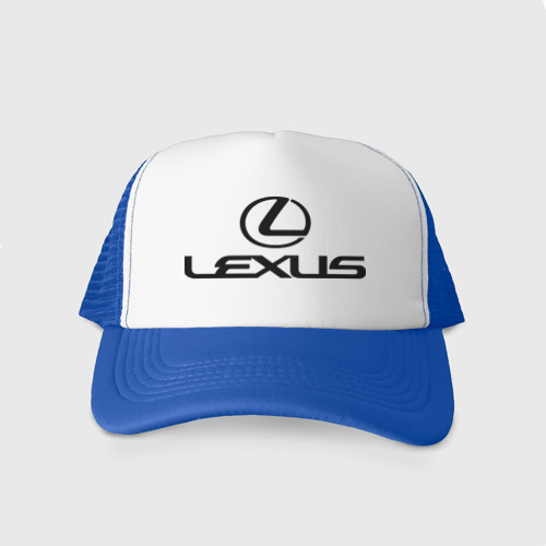 Кепка тракер с сеткой Lexus logo, цвет синий