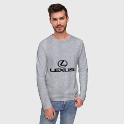 Мужской лонгслив хлопок Lexus logo - фото 2