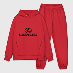 Мужской костюм oversize хлопок Lexus logo