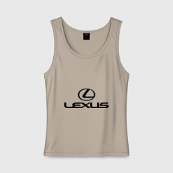 Женская майка хлопок Lexus logo