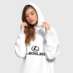 Платье-худи хлопок Lexus logo - фото 2