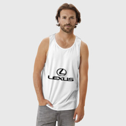 Мужская майка хлопок Lexus logo - фото 2