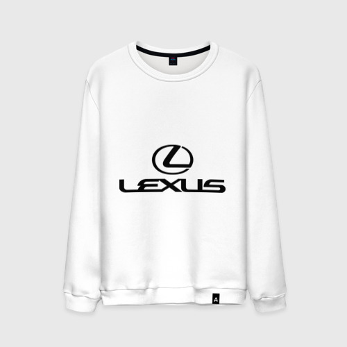 Мужской свитшот хлопок Lexus logo, цвет белый