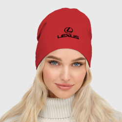Женская шапка демисезонная Lexus logo - фото 2