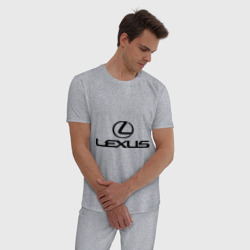 Мужская пижама хлопок Lexus logo - фото 2