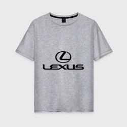 Женская футболка хлопок Oversize Lexus logo